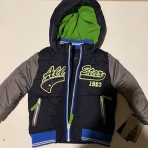 London Fog winter zip up jacket 24 months. New with tags